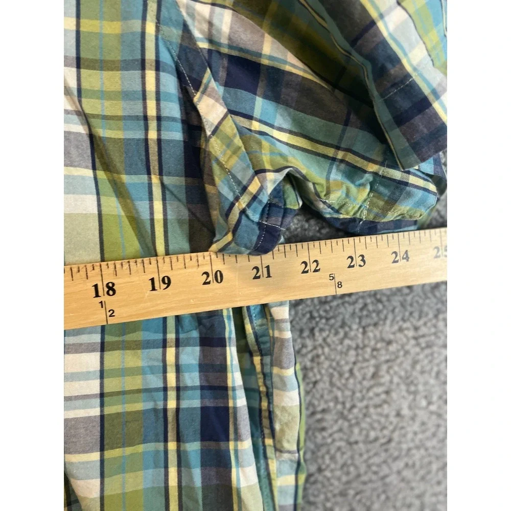 Banana Republic  Short Sleeve  Shirt Men's  Size XXL  Plaid Preppy‎  Casual